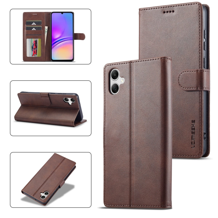 LC.IMEEKE Calf Texture Leather Phone Case