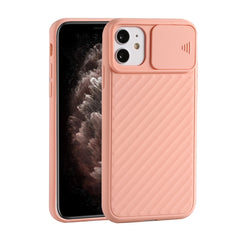 Sliding Camera Cover Design Twill Anti-Slip TPU Case, For iPhone 12 mini, For iPhone 12 / 12 Pro, For iPhone 12 Pro Max