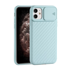 Sliding Camera Cover Design Twill Anti-Slip TPU Case, For iPhone 12 mini, For iPhone 12 / 12 Pro, For iPhone 12 Pro Max