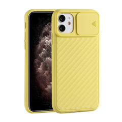 Sliding Camera Cover Design Twill Anti-Slip TPU Case, For iPhone 12 mini, For iPhone 12 / 12 Pro, For iPhone 12 Pro Max