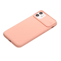Sliding Camera Cover Design Twill Anti-Slip TPU Case, For iPhone 12 Pro Max