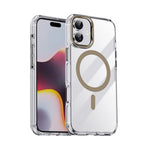 For iPhone 16 Plus / Clear Gold