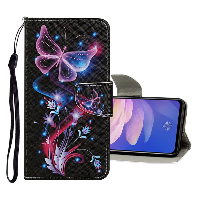 Colored Drawing Pattern Horizontal Flip Leather Case with Holder & Card Slots & Wallet, For Vivo Y11 (2019), For Vivo Y17 / Y15 / Y12