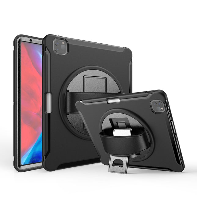 360-Grad-Drehung PC + TPU-Schutzhülle mit Halterung &amp; Handschlaufe &amp; Stiftschlitz, für Samsung Galaxy Tab A 8.4 (2020) T307, für Samsung Galaxy Tab S6 Lite, für iPad Pro 12,9 Zoll (2020), für iPad 10.2