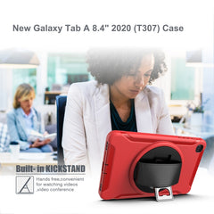 360 Degree Rotation PC+TPU Protective Cover with Holder & Hand Strap & Pen Slot, For Samsung Galaxy Tab A 8.4 (2020) T307, For Samsung Galaxy Tab S6 Lite, For iPad Pro 12.9 inch (2020), For iPad 10.2