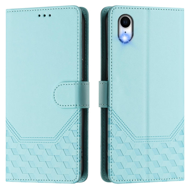 Honeycomb Embossing RFID Leather Phone Case