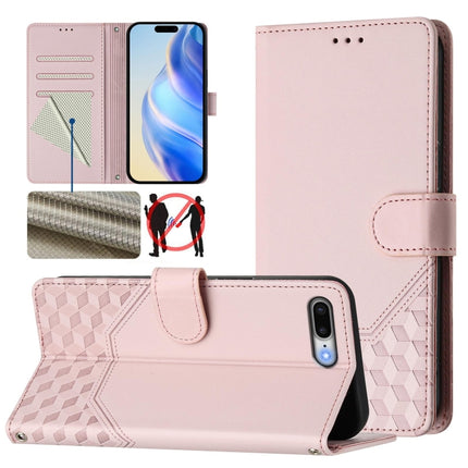 Honeycomb Embossing RFID Leather Phone Case, For iPhone XR, For iPhone XS Max, For iPhone 8 Plus / 7 Plus