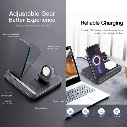 DW08 15W 3 in 1 Folding Wireless Charger