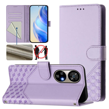 Honeycomb Embossing RFID Leather Phone Case, For Ulefone Note 17 Pro, For Ulefone Note 18 Ultra, For Ulefone Note 14