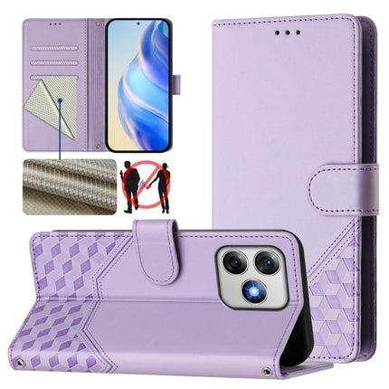 Honeycomb Embossing RFID Leather Phone Case, For Ulefone Note 17 Pro, For Ulefone Note 18 Ultra, For Ulefone Note 14