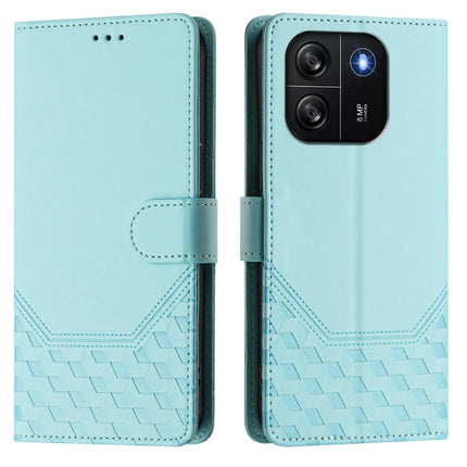 Honeycomb Embossing RFID Leather Phone Case, For Blackview Wave 6C, For Blackview Shark 8 / Oscal Tiger 12, For Blackview A52 / A52 Pro, For Blackview A53
