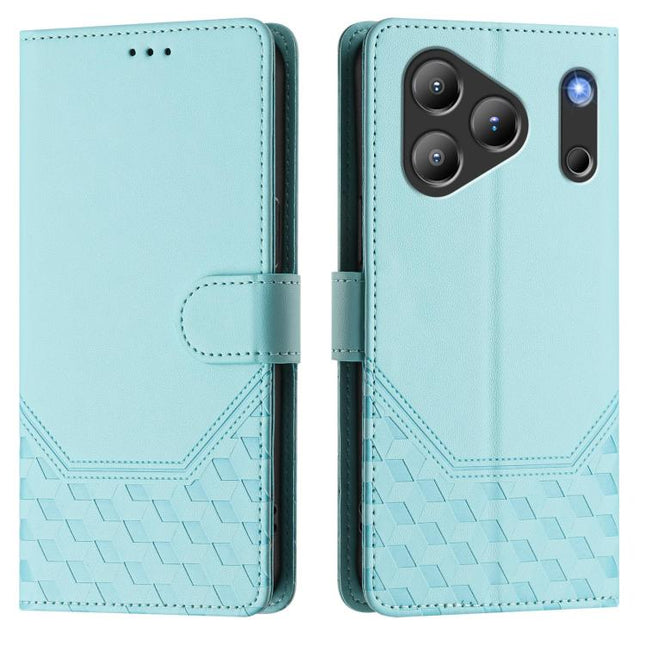 Honeycomb Embossing RFID Leather Phone Case, For Blackview Wave 7C, For Blackview Wave 10, For Blackview SHARK 6, For Blackview Oscal Tiger 13