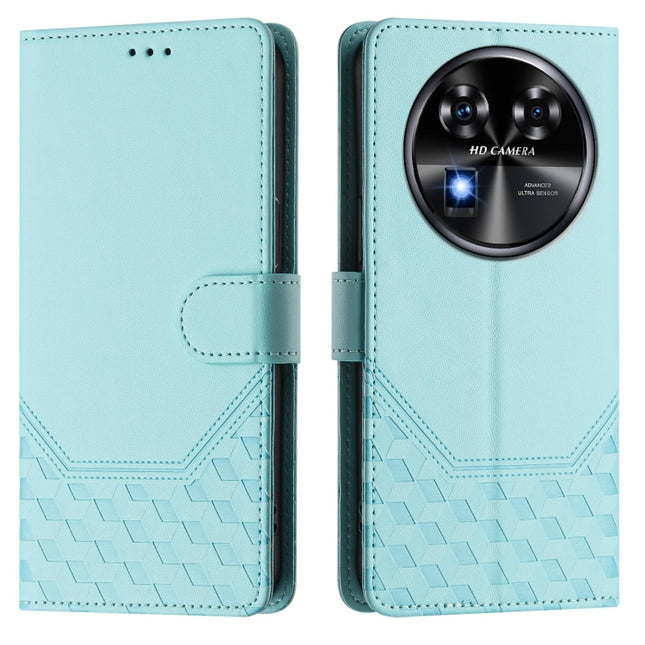Honeycomb Embossing RFID Leather Phone Case, For Oukitel C37, For Oukitel C51, For Oukitel C38, For Oukitel C35