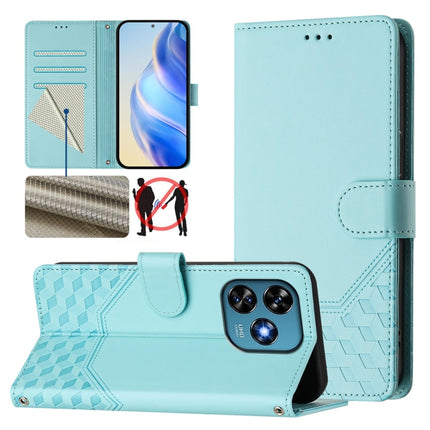 Honeycomb Embossing RFID Leather Phone Case, For Oukitel C37, For Oukitel C51, For Oukitel C38, For Oukitel C35