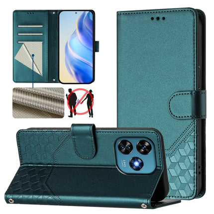 Honeycomb Embossing RFID Leather Phone Case, For Oukitel C37, For Oukitel C51, For Oukitel C38, For Oukitel C35