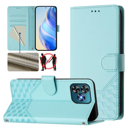 Honeycomb Embossing RFID Leather Phone Case, For Oukitel C59 / C59 Pro, For Oukitel C57s, For Oukitel C53, For Oukitel C50