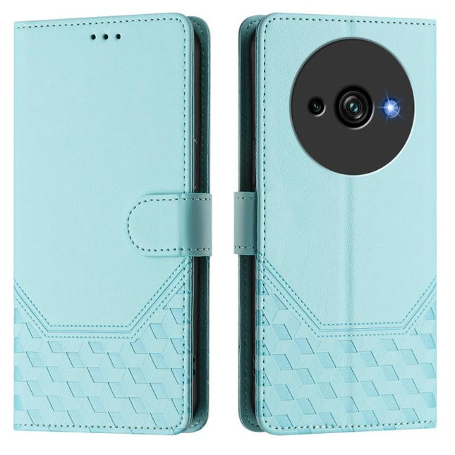 Honeycomb Embossing RFID Leather Phone Case, For Oukitel C59 / C59 Pro, For Oukitel C57s, For Oukitel C53, For Oukitel C50