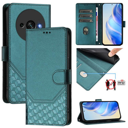 Honeycomb Embossing RFID Leather Phone Case, For Oukitel C59 / C59 Pro, For Oukitel C57s, For Oukitel C53, For Oukitel C50