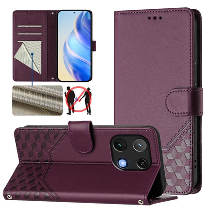 Honeycomb Embossing RFID Leather Phone Case, For Umidigi G100x 5G / 4G, For Umidigi G100 Pro, For Umidigi Note 100, For Umidigi Note 90