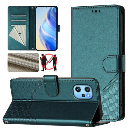 Honeycomb Embossing RFID Leather Phone Case, For Umidigi Power 7 Max