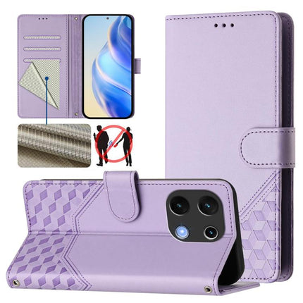 Honeycomb Embossing RFID Leather Phone Case, For Umidigi G100x 5G / 4G, For Umidigi G100 Pro, For Umidigi Note 100, For Umidigi Note 90