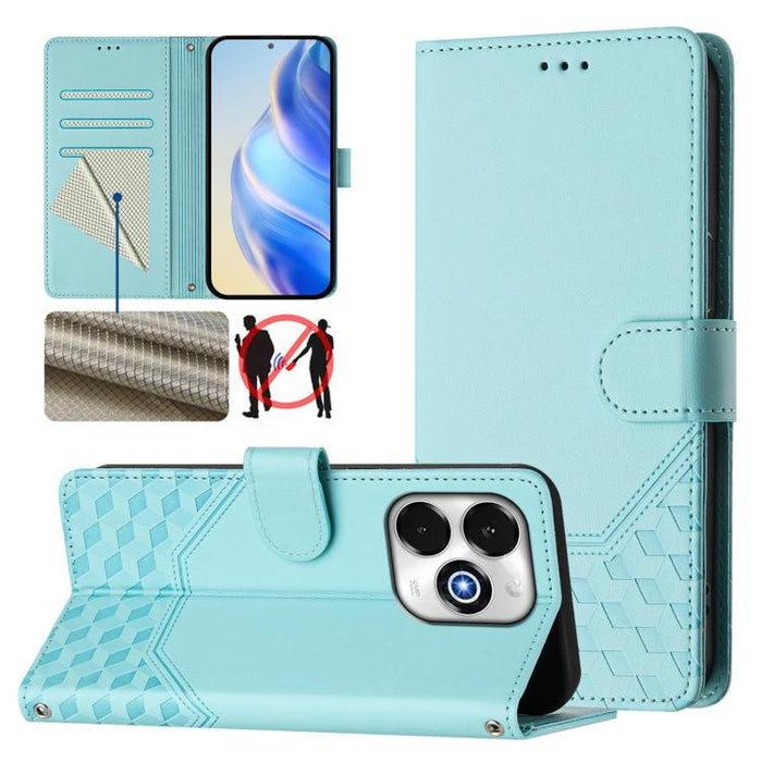 Honeycomb Embossing RFID Leather Phone Case, For Umidigi G100x 5G / 4G, For Umidigi G100 Pro, For Umidigi Note 100, For Umidigi Note 90