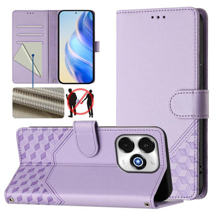 Honeycomb Embossing RFID Leather Phone Case, For Umidigi G100x 5G / 4G, For Umidigi G100 Pro, For Umidigi Note 100, For Umidigi Note 90