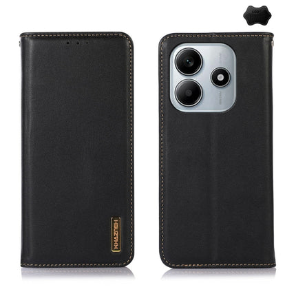 KHAZNEH Nappa Top Layer Cowhide Leather Phone Case, For Redmi Note 14S 4G, For Redmi Turbo 4 Pro, For Redmi Note 14 5G, For Redmi Note 14 Pro 5G, For Redmi 14C 4G