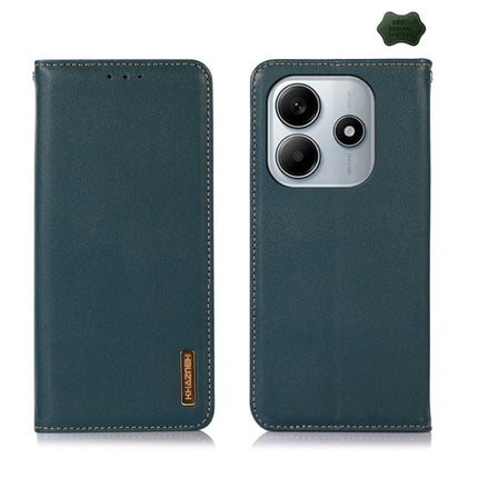 KHAZNEH Nappa Top Layer Cowhide Leather Phone Case, For Redmi Note 14S 4G, For Redmi Turbo 4 Pro, For Redmi Note 14 5G, For Redmi Note 14 Pro 5G, For Redmi 14C 4G