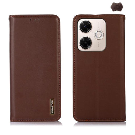 KHAZNEH Nappa Top Layer Cowhide Leather Phone Case, For Redmi Note 15 5G Global 164mm, For Redmi K90 Pro Max/Poco F8 Ultra, For Redmi Note 15 Pro 4G Global 163.2mm, For Redmi K90/Poco F8 Pro, For Redmi Note 15 Pro 5G Global 163.6mm, For Redmi 13X