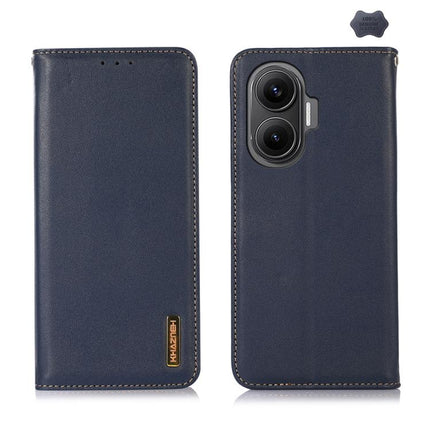 KHAZNEH Nappa Top Layer Cowhide Leather Phone Case, For Redmi Note 14S 4G, For Redmi Turbo 4 Pro, For Redmi Note 14 5G, For Redmi Note 14 Pro 5G, For Redmi 14C 4G
