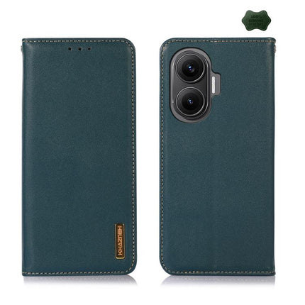 KHAZNEH Nappa Top Layer Cowhide Leather Phone Case, For Redmi Note 14S 4G, For Redmi Turbo 4 Pro, For Redmi Note 14 5G, For Redmi Note 14 Pro 5G, For Redmi 14C 4G