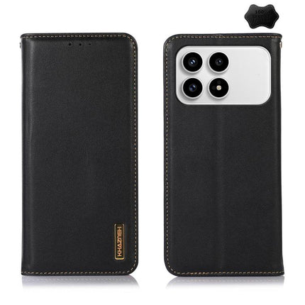 KHAZNEH Nappa Top Layer Cowhide Leather Phone Case, For Redmi Note 15 5G Global 164mm, For Redmi K90 Pro Max/Poco F8 Ultra, For Redmi Note 15 Pro 4G Global 163.2mm, For Redmi K90/Poco F8 Pro, For Redmi Note 15 Pro 5G Global 163.6mm, For Redmi 13X