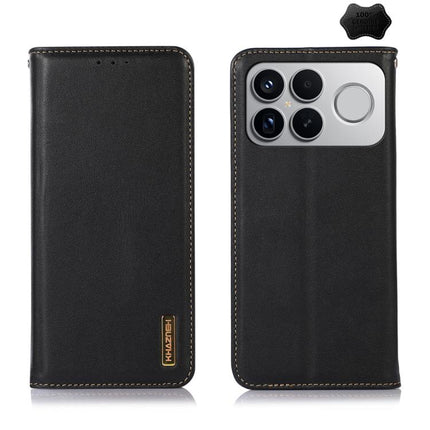 KHAZNEH Nappa Top Layer Cowhide Leather Phone Case, For Redmi Note 15 5G Global 164mm, For Redmi K90 Pro Max/Poco F8 Ultra, For Redmi Note 15 Pro 4G Global 163.2mm, For Redmi K90/Poco F8 Pro, For Redmi Note 15 Pro 5G Global 163.6mm, For Redmi 13X