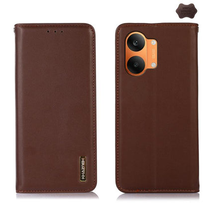 KHAZNEH Nappa Top Layer Cowhide Leather Phone Case, For Redmi Note 15 5G Global 164mm, For Redmi K90 Pro Max/Poco F8 Ultra, For Redmi Note 15 Pro 4G Global 163.2mm, For Redmi K90/Poco F8 Pro, For Redmi Note 15 Pro 5G Global 163.6mm, For Redmi 13X