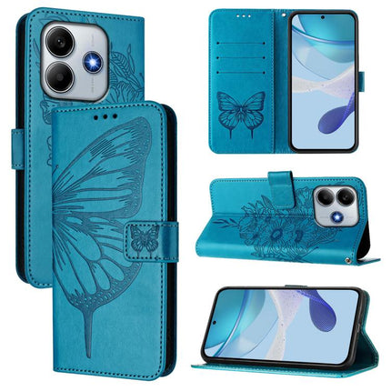Embossed Butterfly Leather Phone Case, For Xiaomi 15 Ultra, For Xiaomi Poco X7 Pro, For Xiaomi Poco M7 Pro 5G Global