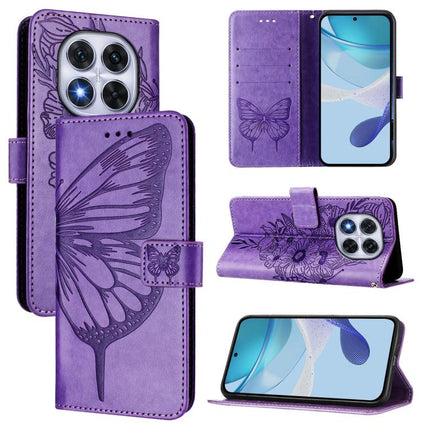 Embossed Butterfly Leather Phone Case, For Xiaomi 15S Pro 5G, For Xiaomi Poco M7 5G / C75 4G, For Xiaomi Poco X7
