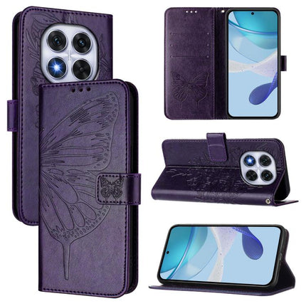 Embossed Butterfly Leather Phone Case, For Xiaomi 15S Pro 5G, For Xiaomi Poco M7 5G / C75 4G, For Xiaomi Poco X7