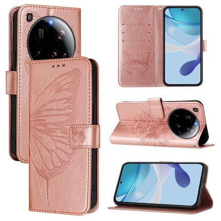Embossed Butterfly Leather Phone Case, For Xiaomi 15 Ultra, For Xiaomi Poco X7 Pro, For Xiaomi Poco M7 Pro 5G Global