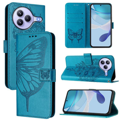 Embossed Butterfly Leather Phone Case, For Xiaomi 15T Pro 5G, For Xiaomi 15T 5G, For Xiaomi Civi 5 Pro 5G