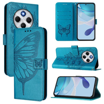 Embossed Butterfly Leather Phone Case, For Xiaomi 15S Pro 5G, For Xiaomi Poco M7 5G / C75 4G, For Xiaomi Poco X7