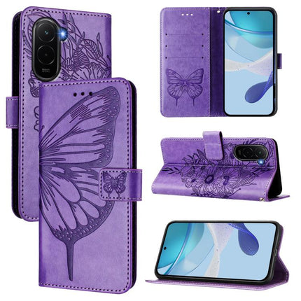 Embossed Butterfly Leather Phone Case, For Xiaomi 17 Max 5G, For Xiaomi 17T Pro 5G, For Xiaomi Poco M7 4G 169mm