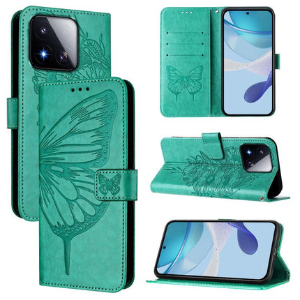 Embossed Butterfly Leather Phone Case, For Xiaomi 17 Max 5G, For Xiaomi 17T Pro 5G, For Xiaomi Poco M7 4G 169mm