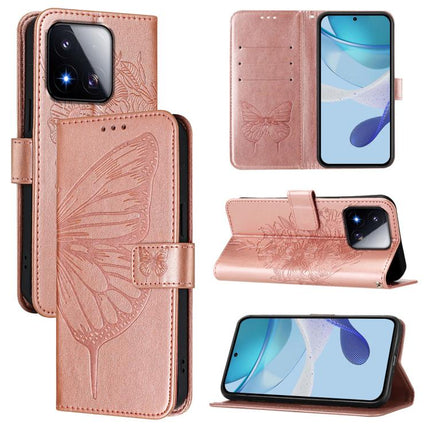 Embossed Butterfly Leather Phone Case, For Xiaomi 17 Max 5G, For Xiaomi 17T Pro 5G, For Xiaomi Poco M7 4G 169mm