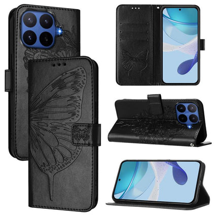 Embossed Butterfly Leather Phone Case, For Xiaomi 17 Max 5G, For Xiaomi 17T Pro 5G, For Xiaomi Poco M7 4G 169mm