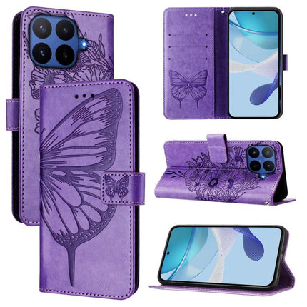 Embossed Butterfly Leather Phone Case, For Xiaomi 17 Max 5G, For Xiaomi 17T Pro 5G, For Xiaomi Poco M7 4G 169mm