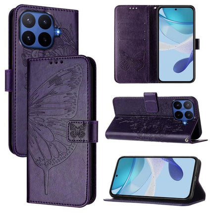 Embossed Butterfly Leather Phone Case, For Xiaomi 17 Max 5G, For Xiaomi 17T Pro 5G, For Xiaomi Poco M7 4G 169mm