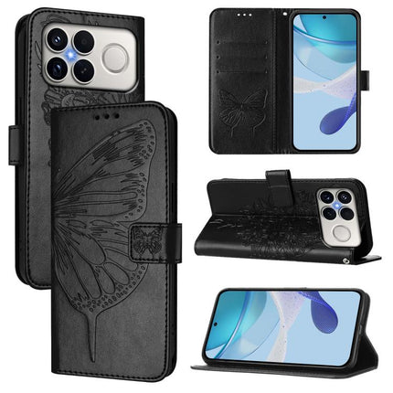 Embossed Butterfly Leather Phone Case, For Xiaomi 17 Max 5G, For Xiaomi 17T Pro 5G, For Xiaomi Poco M7 4G 169mm