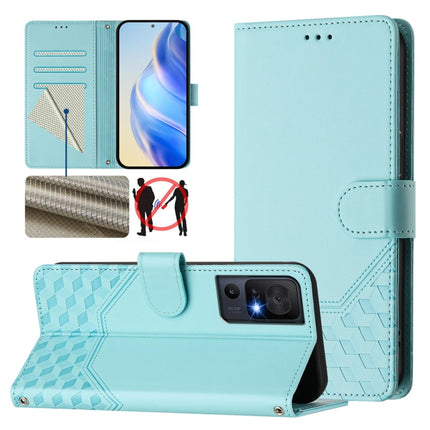 Honeycomb Embossing RFID Leather Phone Case, For TCL 40 XL, For TCL 40 SE, For TCL 403, For TCL 40R