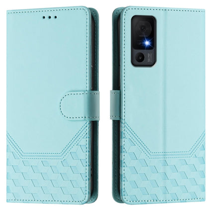 Honeycomb Embossing RFID Leather Phone Case, For TCL 40 XL, For TCL 40 SE, For TCL 403, For TCL 40R